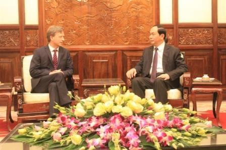 Chủ tịch nước Trần Đại Quang tiếp các Đại sứ trình Quốc thư - ảnh 1